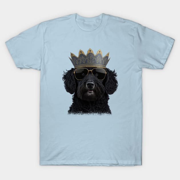 Black Labradoodle, Doodle mom, dog wearing glasses Labradoodle T